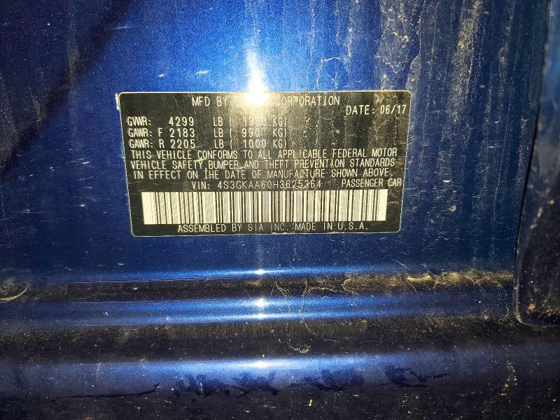 Продажа на аукционе авто 2017 Subaru Impreza, vin: 4S3GKAA60H3625364, номер лота: 53571156
