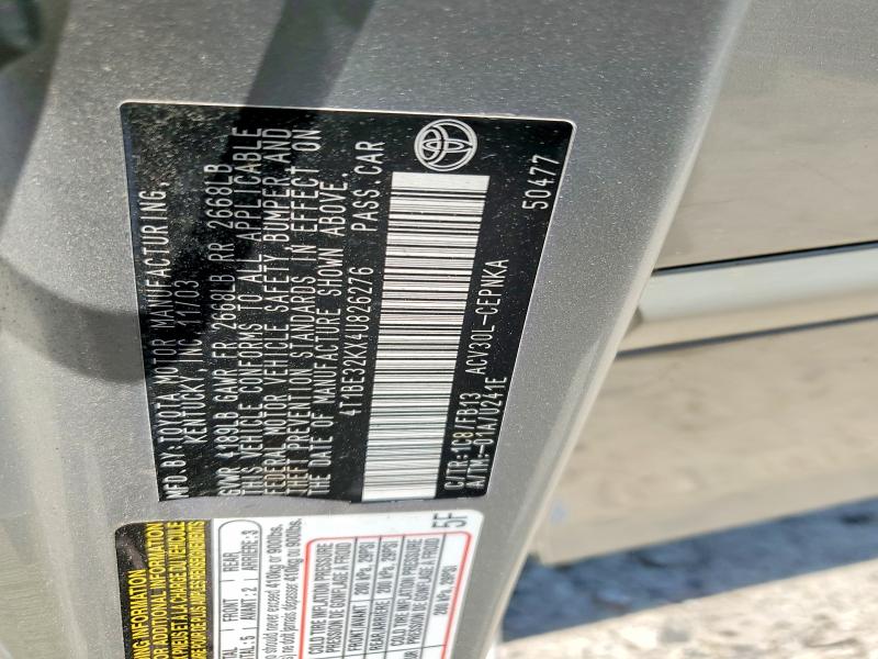 53405716 :رقم المزاد ، 4T1BE32KX4U826276 vin ، 2004 Toyota Camry مزاد بيع