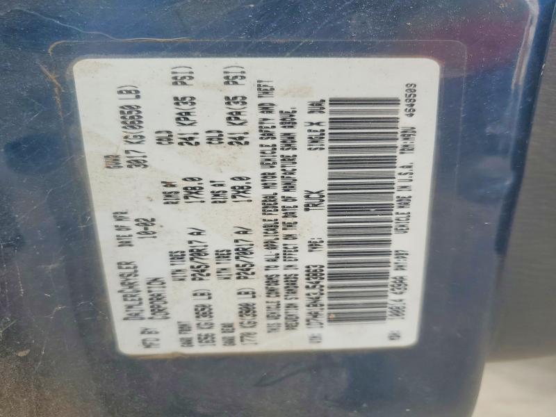 2003 Dodge Ram 1500 მანქანა იყიდება აუქციონზე, vin: 1D7HA18N43J543863, აუქციონის ნომერი: 54851466