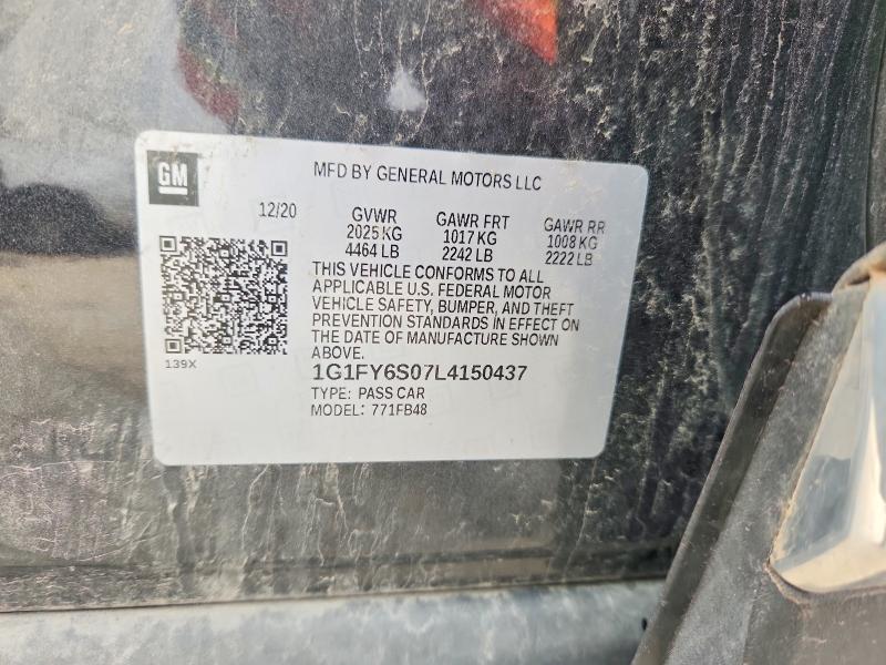 Продаж на аукціоні авто 2020 Chevrolet Bolt Ev, vin: 1G1FY6S07L4150437, номер лоту: 55153416