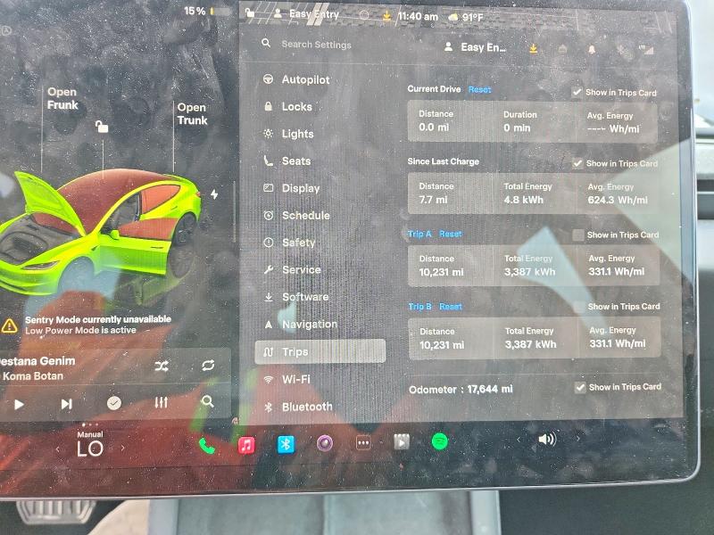 2025 Tesla Model 3 მანქანა იყიდება აუქციონზე, vin: 5YJ3E1EB8SF941490, აუქციონის ნომერი: 54946646