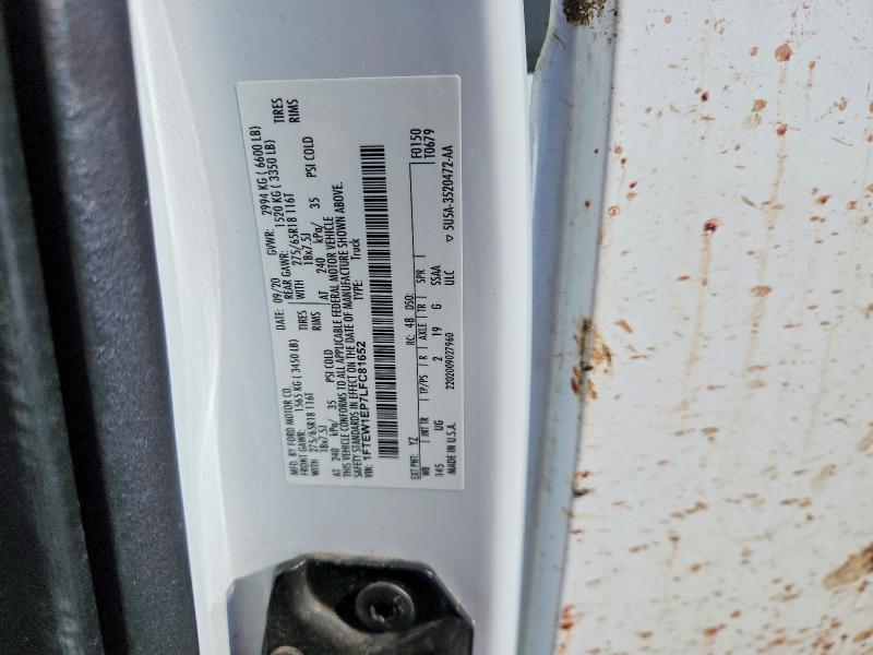 Aukcja sprzedaży 2020 Ford F150, vin: 1FTEW1EP7LFC81652, numer aukcji: 53343306