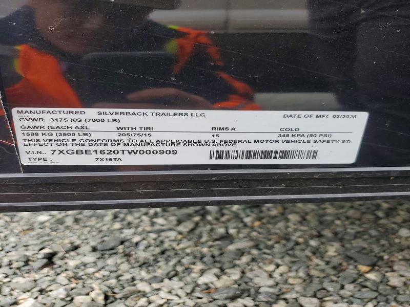 Продаж на аукціоні авто 2026 Silverback Unknown, vin: 7XGBE1620TW000909, номер лоту: 54500746