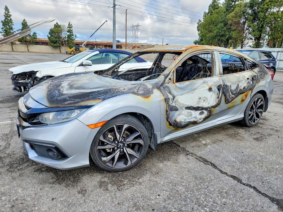 2019 Honda Civic მანქანა იყიდება აუქციონზე, vin: 2HGFC2F87KH593057, აუქციონის ნომერი: 52540926