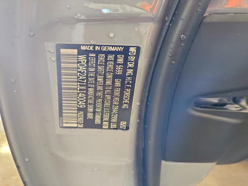 Продаж на аукціоні авто 2018 Porsche Panamera, vin: WP0AF2A71JL140049, номер лоту: 52251096