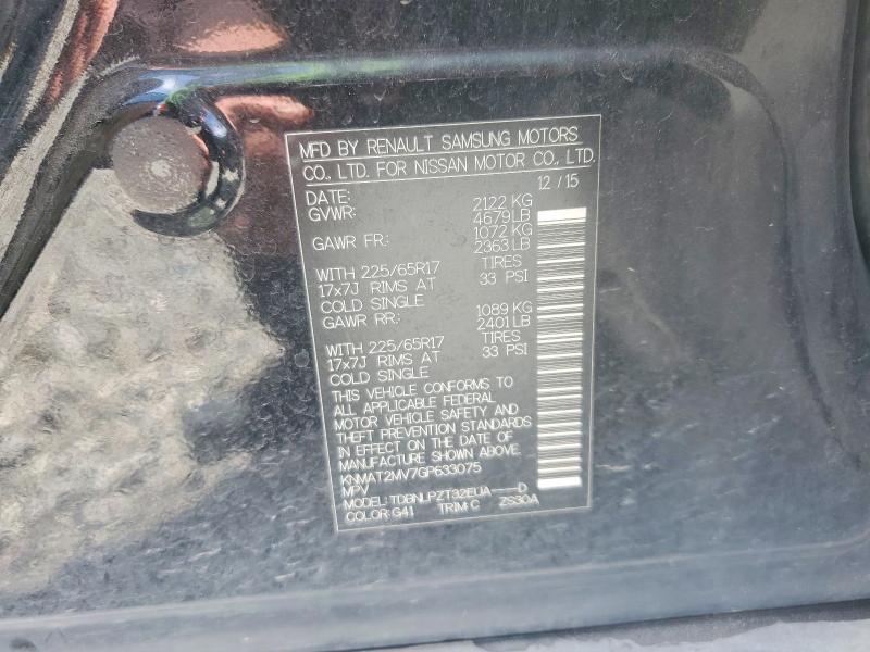 Aukcja sprzedaży 2016 Nissan Rogue, vin: KNMAT2MV7GP633075, numer aukcji: 52945216