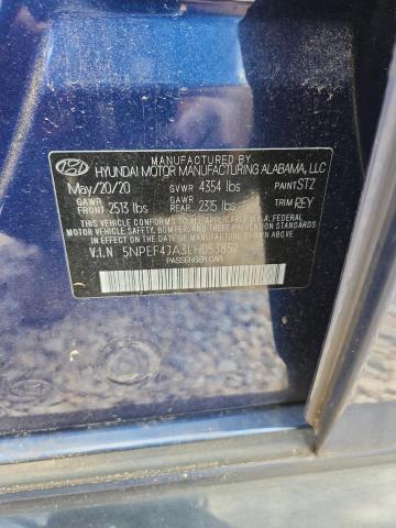 Aukcja sprzedaży 2020 Hyundai Sonata, vin: 5NPEF4JA3LH053852, numer aukcji: 54497336