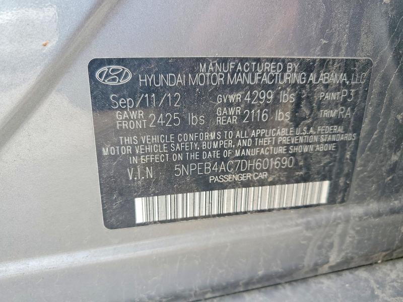 Продажа на аукционе авто 2013 Hyundai Sonata, vin: 5NPEB4AC7DH601690, номер лота: 54075966