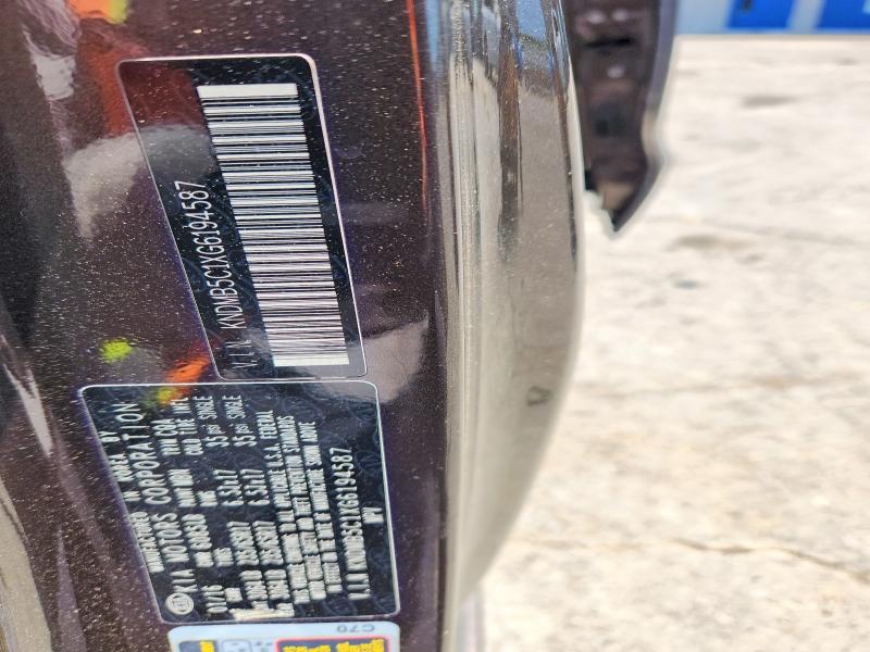 Aukcja sprzedaży 2016 Kia Sedona, vin: KNDMB5C1XG6194587, numer aukcji: 53594686