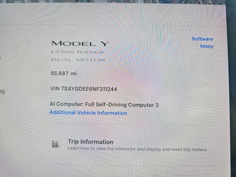 Продаж на аукціоні авто 2022 Tesla Model Y, vin: 7SAYGDEE6NF311244, номер лоту: 53371106