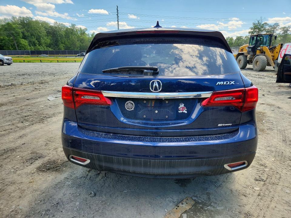 2016 Acura Mdx მანქანა იყიდება აუქციონზე, vin: 5FRYD4H45GB051395, აუქციონის ნომერი: 54647906