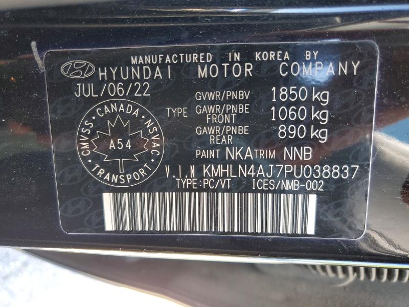 2023 Hyundai Elantra მანქანა იყიდება აუქციონზე, vin: KMHLN4AJ7PU038837, აუქციონის ნომერი: 54956706