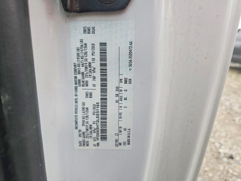 Aukcja sprzedaży 2020 Ford F550, vin: 1FD0X5HT2LEE51165, numer aukcji: 54282786