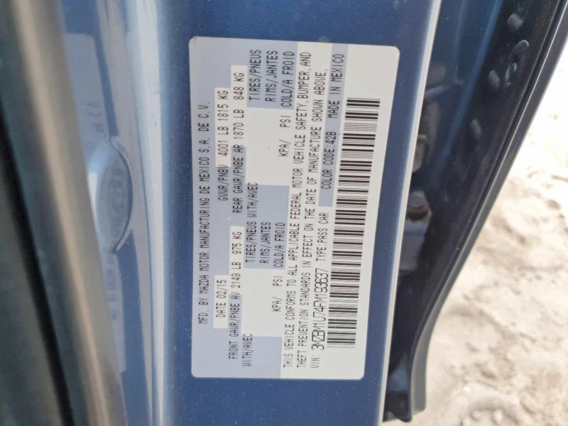 Продажа на аукционе авто 2015 Mazda 3, vin: 3MZBM1U74FM193637, номер лота: 51593516