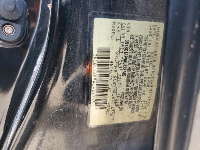 Aukcja sprzedaży 2010 Nissan Versa, vin: 3N1BC1AP9AL433745, numer aukcji: 54524036