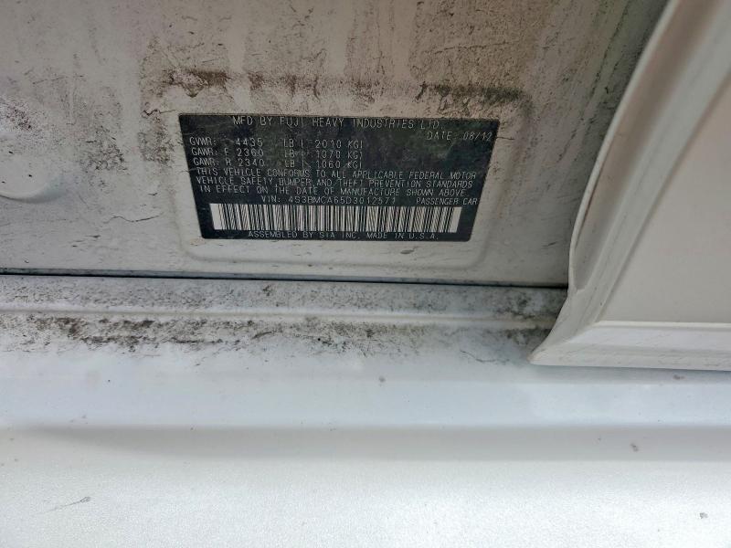 52552186 :رقم المزاد ، 4S3BMCA65D3012571 vin ، 2013 Subaru Legacy مزاد بيع