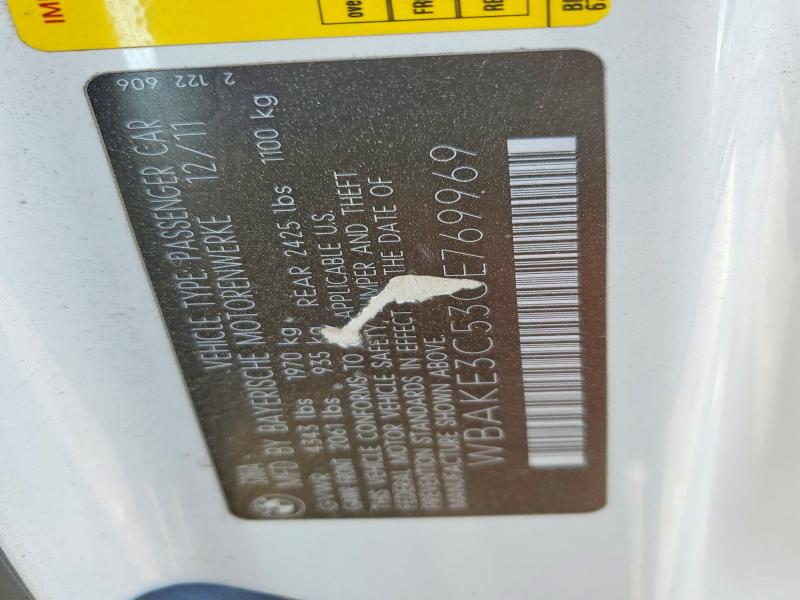 Aukcja sprzedaży 2012 Bmw 328, vin: WBAKE3C53CE769969, numer aukcji: 53879846