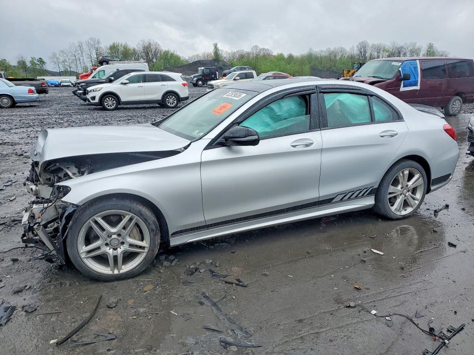 52529636 :رقم المزاد ، 55SWF4KBXHU182932 vin ، 2017 Mercedes-benz C مزاد بيع