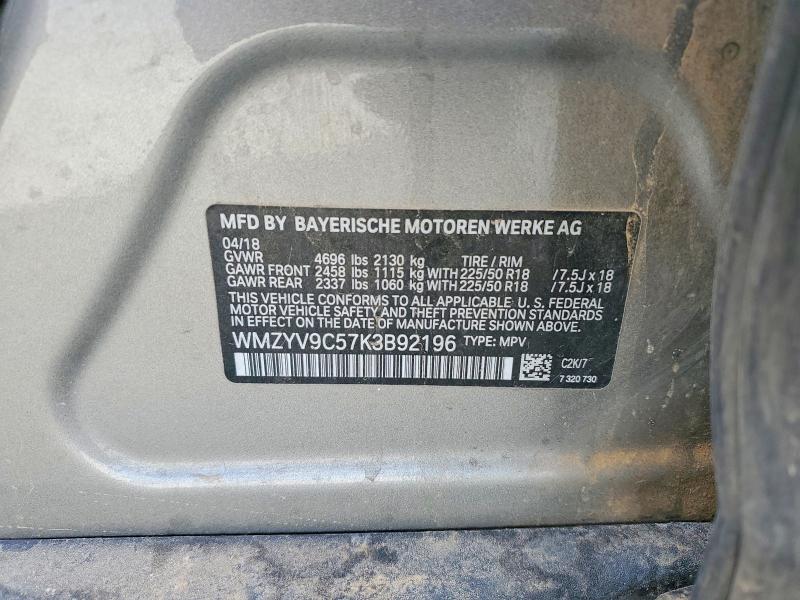 52478056 :رقم المزاد ، WMZYV9C57K3B92196 vin ، 2019 Mini Cooper مزاد بيع