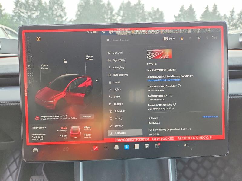54166056 :رقم المزاد ، 7SAYGDEE2TF330161 vin ، 2026 Tesla Model Y مزاد بيع