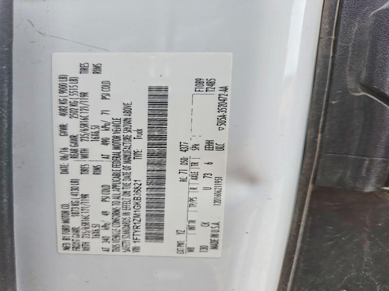 2016 Ford Transit მანქანა იყიდება აუქციონზე, vin: 1FTYR1ZM1GKB36821, აუქციონის ნომერი: 51409976