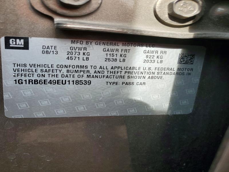 Aukcja sprzedaży 2014 Chevrolet Volt, vin: 1G1RB6E49EU118539, numer aukcji: 53771826