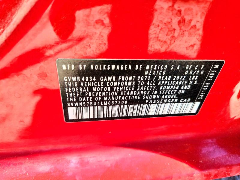 Aukcja sprzedaży 2020 Volkswagen Jetta, vin: 3VWN57BU4LM087206, numer aukcji: 53412146