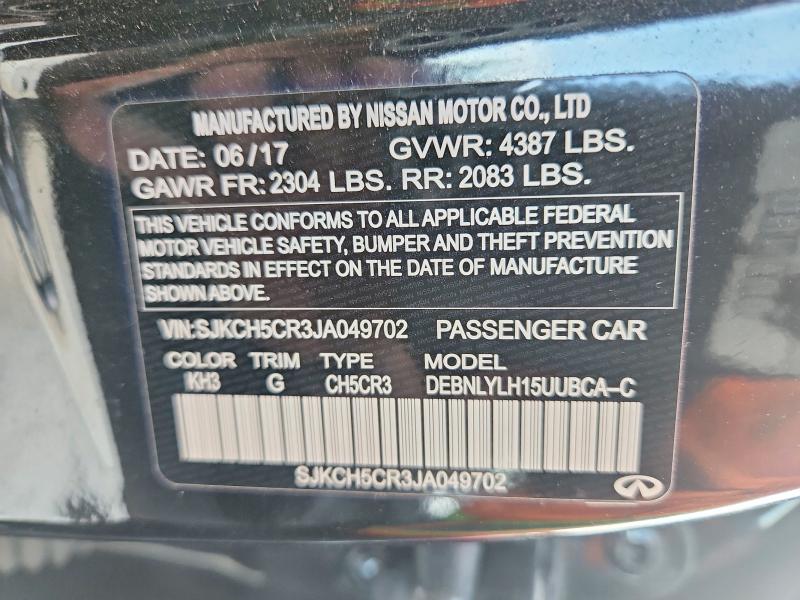 Продажа на аукционе авто 2018 Infiniti Qx30, vin: SJKCH5CR3JA049702, номер лота: 52485936