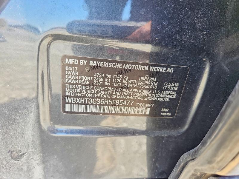 52781696 :رقم المزاد ، WBXHT3C36H5F85477 vin ، 2017 Bmw X1 مزاد بيع
