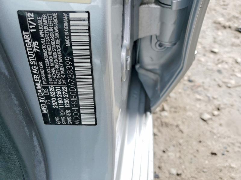 52607456 :رقم المزاد ، WDDHF8JB0DA738399 vin ، 2013 Mercedes-benz E مزاد بيع