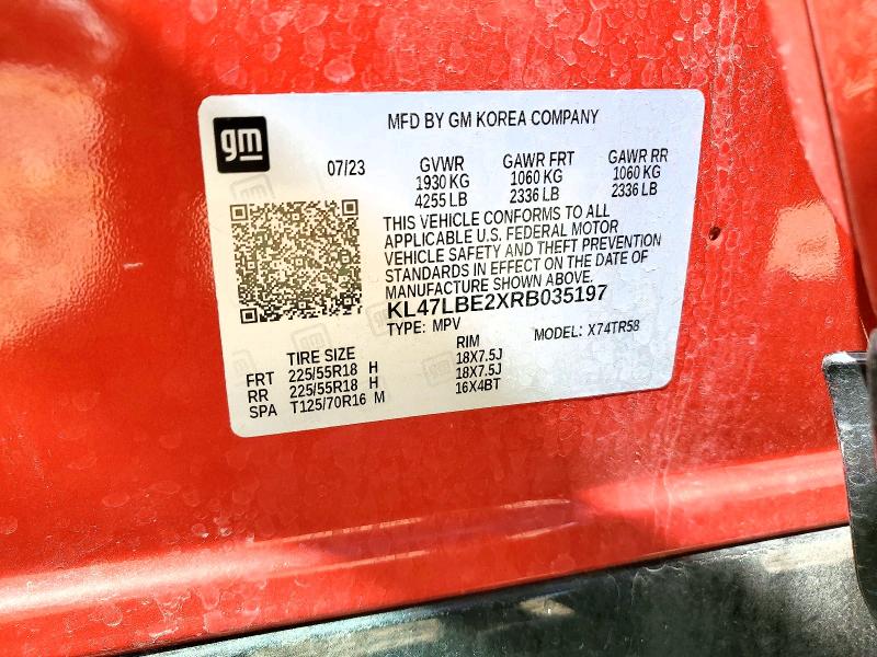 2024 Buick Envista მანქანა იყიდება აუქციონზე, vin: KL47LBE2XRB035197, აუქციონის ნომერი: 51964516