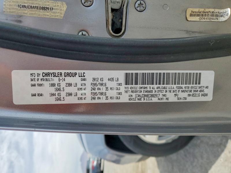 Продажа на аукционе авто 2014 Jeep Compass, vin: 1C4NJCBA8ED882917, номер лота: 52275486