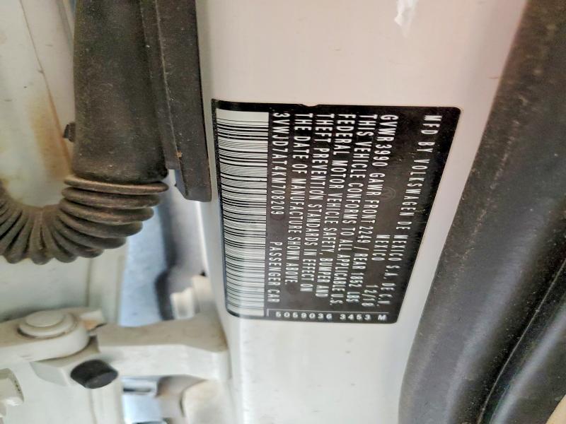 54076426 :رقم المزاد ، 3VWJD7AT4KM708209 vin ، 2019 Volkswagen Beetle مزاد بيع