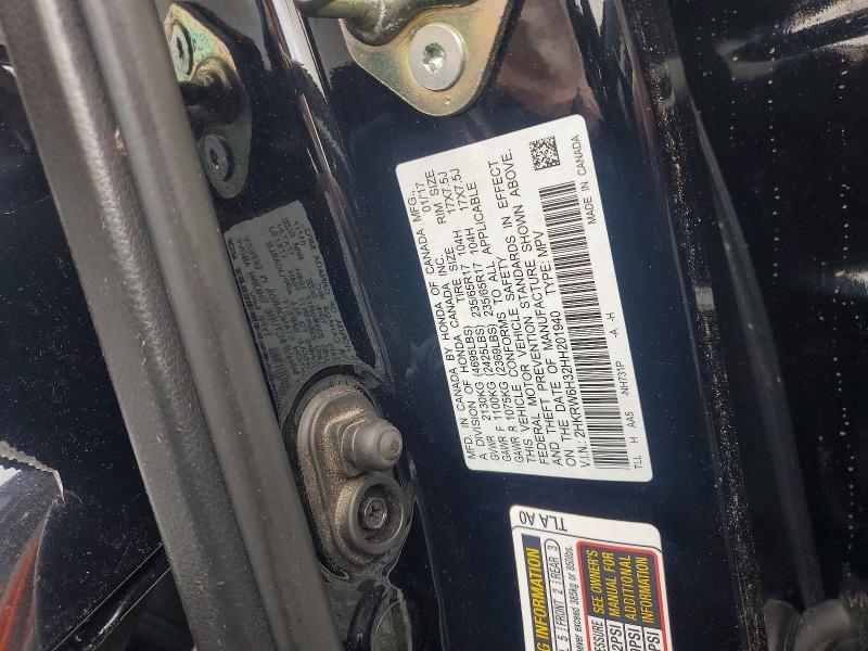 Продаж на аукціоні авто 2017 Honda Cr-v, vin: 2HKRW6H32HH201940, номер лоту: 53360366