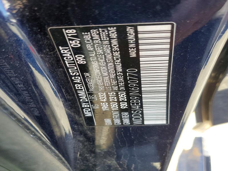 Aukcja sprzedaży 2018 Mercedes-benz Cla, vin: WDDSJ4EB9JN690770, numer aukcji: 54150986