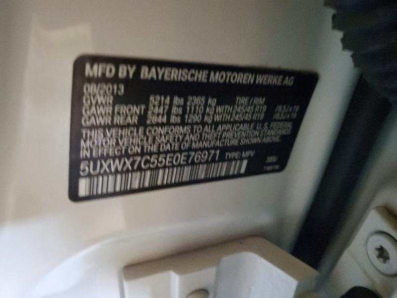 Aukcja sprzedaży 2014 Bmw X3, vin: 5UXWX7C55E0E76971, numer aukcji: 55619656