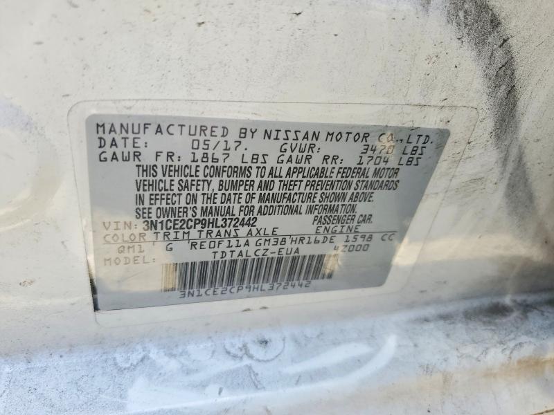 Aukcja sprzedaży 2017 Nissan Versa Note, vin: 3N1CE2CP9HL372442, numer aukcji: 54159206