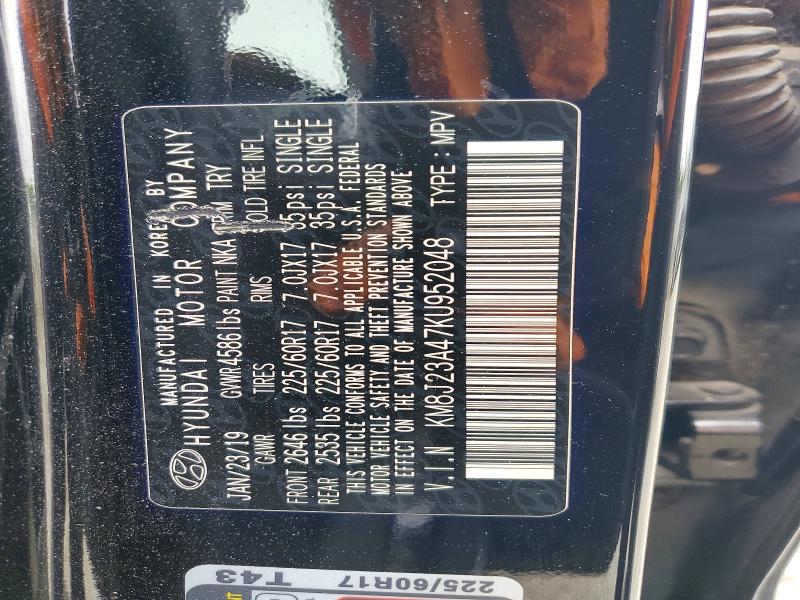 Продаж на аукціоні авто 2019 Hyundai Tucson, vin: KM8J23A47KU952048, номер лоту: 53072466