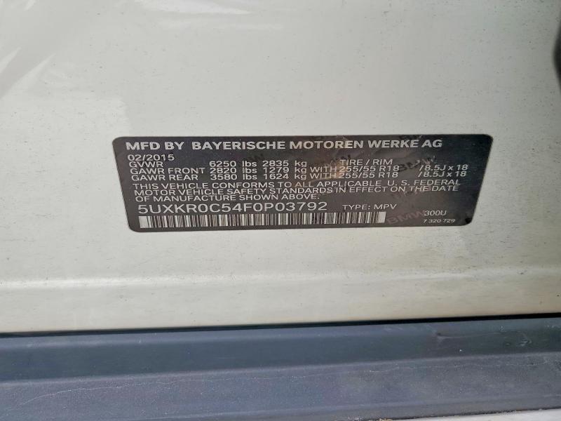 Продажа на аукционе авто 2015 Bmw X5, vin: 5UXKR0C54F0P03792, номер лота: 53213996
