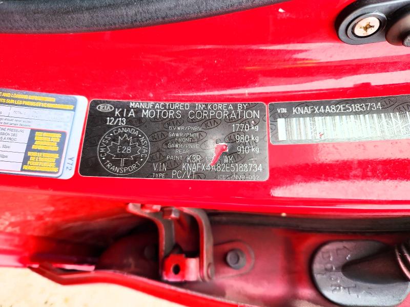2014 Kia Forte მანქანა იყიდება აუქციონზე, vin: KNAFX4A82E5183734, აუქციონის ნომერი: 53085586