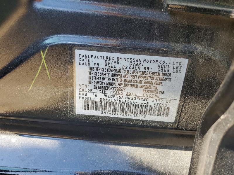 53821926 :رقم المزاد ، 3N1AB8CV5RY298572 vin ، 2024 Nissan Sentra مزاد بيع