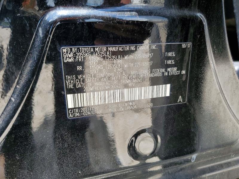 54689646 :رقم المزاد ، 2T3WFREV3JW416042 vin ، 2018 Toyota Rav4 مزاد بيع