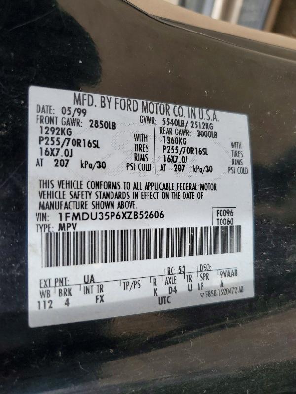 Продажа на аукционе авто 1999 Ford Explorer, vin: 1FMDU35P6XZB52606, номер лота: 54927616