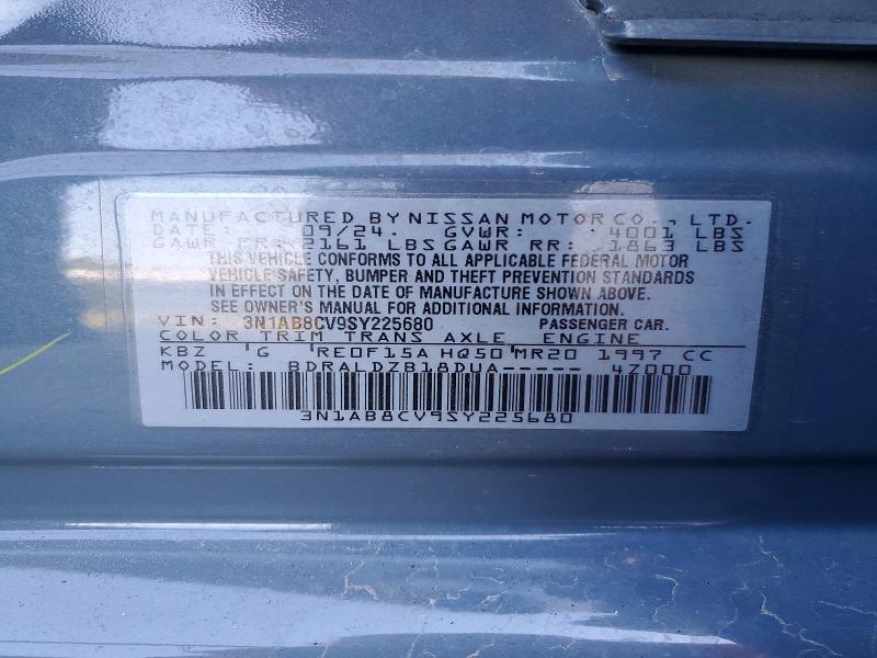 2025 Nissan Sentra მანქანა იყიდება აუქციონზე, vin: 3N1AB8CV9SY225680, აუქციონის ნომერი: 52213336