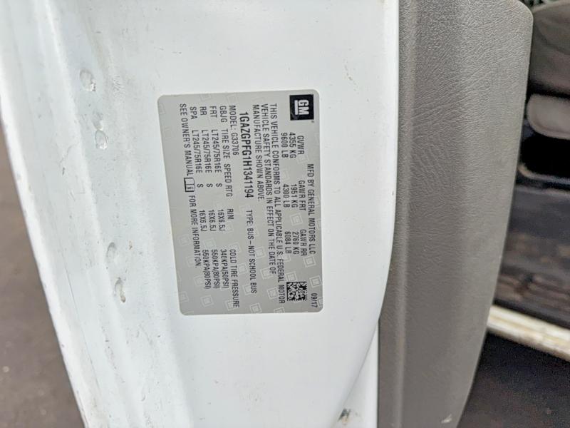 Продажа на аукционе авто 2017 Chevrolet Express G3500, vin: 1GAZGPFG1H1341194, номер лота: 55114546