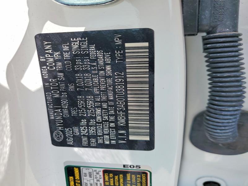Продаж на аукціоні авто 2026 Hyundai Kona, vin: KM8HF3AB0TU381912, номер лоту: 54115956