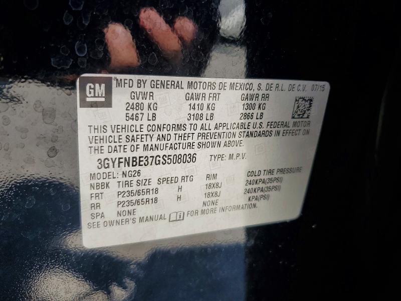Продаж на аукціоні авто 2016 Cadillac Srx, vin: 3GYFNBE37GS508036, номер лоту: 52159866