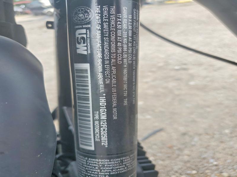 Продажа на аукционе авто 2015 Harley-davidson Fxdb, vin: 1HD1GXM12FC325072, номер лота: 53027316