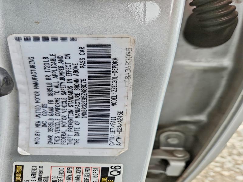 Продажа на аукционе авто 2005 Toyota Corolla, vin: 1NXBR32E95Z488076, номер лота: 54167266