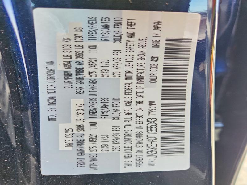 53472286 :رقم المزاد ، JM3KKEHA0T1355043 vin ، 2026 Mazda Cx-90 مزاد بيع